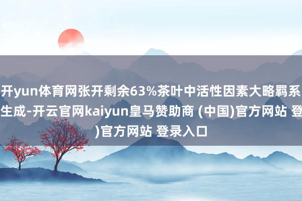 开yun体育网张开剩余63%茶叶中活性因素大略羁系尿酸的生成-开云官网kaiyun皇马赞助商 (中国)官方网站 登录入口