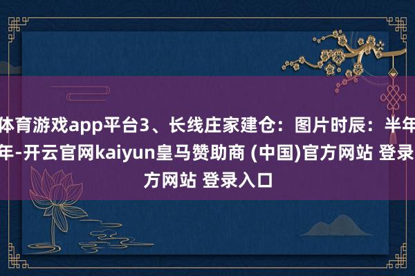 体育游戏app平台3、长线庄家建仓：图片时辰：半年至1年-开云官网kaiyun皇马赞助商 (中国)官方网站 登录入口